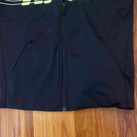 Nike Boys Black and Yellow Zip Up Sweatshirt Size M - Picture 8 of 9